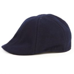 12 Wholesale Mens 6 Panel Perfect Fit Driver Hat In Navy Blue