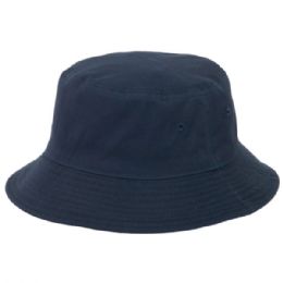 12 Wholesale Hang Ten Bucket Hat In Navy Blue