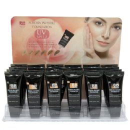48 Wholesale Malibu Glitz Aurora Invisible Foundation Bb Cream In Pdq Display