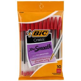 24 Wholesale Bic Red Ink Pens