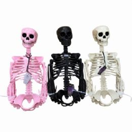 3 Wholesale Poseable Halloween Skeleton Prop Decorations In Assorted Colors And Styles