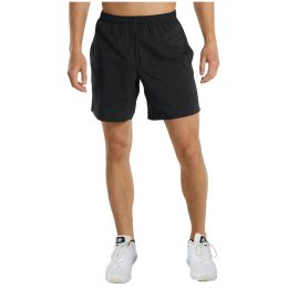 24 Pieces Mens 7in Inseam Dry Fit Training Shorts W/ Mesh Lining Black Asst S-2xl - Men's Activewear