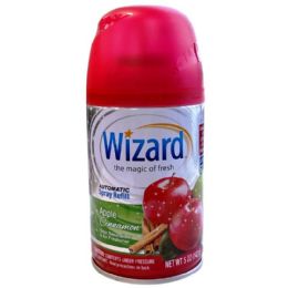 48 Pieces 5oz Wizard Automatic Spray Refill Apple Cinnamon - Air Fresheners