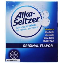 150 Pieces 2-Piece Alka Seltzer Regular - Pain and Allergy Relief