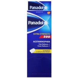 200 Pieces 2-Piece PANADOL EXTRA STRENGTH POUCH - Pain and Allergy Relief