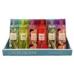 24 Pieces 8oz Women's Body Mist Display Love Of Paradise - Personal Care Items