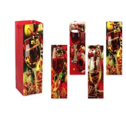 72 Pieces 4.3"x15"x4.3" Christmas Wine Bag - Gift Bags Everyday