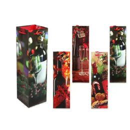 72 Pieces 4.3"x15"x4.3" Christmas Wine Bag - Gift Bags Everyday