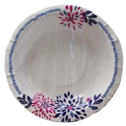 24 Pieces 14oz Floral Design Paper Bowl 24-Piece - Disposable Plates & Bowls