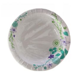 24 Pieces 14oz Leaves Design Paper Bowl 24-Piece - Disposable Plates & Bowls