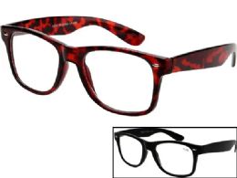 36 Pieces Unisex Classic Square Frame Reading Glasses - Reading Glasses