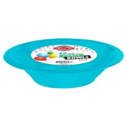 72 Pieces 12oz Turquoise Bowl 12-Piece - Plastic Bowls and Plates