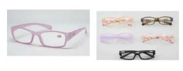 36 Pieces Women's Narrow Rectangular Reading Glasses Assortment - Reading Glasses