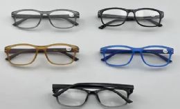 36 Pieces Unisex Rectangular Reading Glasses With Silver Stripe EnD-Piece Accents - Reading Glasses