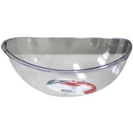 48 Pieces 80oz Clear Oval Bowl - Plastic Bowls and Plates