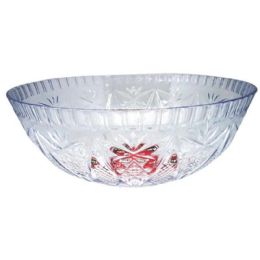 48 Pieces 150 Oz Crystal Bowl 11-inch Diameter - Plastic Bowls and Plates