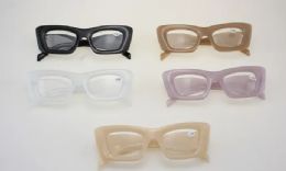 36 Pieces Women's Chunky Bold Rectangular Reading Glasses Assortment - Reading Glasses