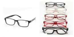 36 Pieces Unisex Rectangular Reading Glasses With Gold Logo Assortment - Eyeglass & Sunglass Cases