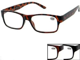 36 Pieces Unisex Rectangular Full-Rim Reading Glasses Assortment - Reading Glasses