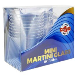 48 Pieces 10-Count MINI MARTINI GLASS 65ML - Plastic Drinkware