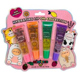 24 Wholesale Mimicoco 4 Pack Hydrating Lip Oil With Vitamin E In Multiple Flavors