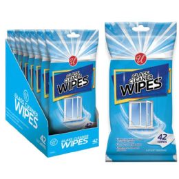 96 Pieces 42-Count Glass Cleaner Wipes - Cleaning Products