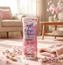 60 Pieces 17.6oz Carpet And Room Refresher Cherry Blossom Powder - Cleaning Products