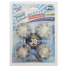 96 Pieces 1.76oz 4-Count Toilet Bowl Cleaner Fresh Linen - Cleaning Products