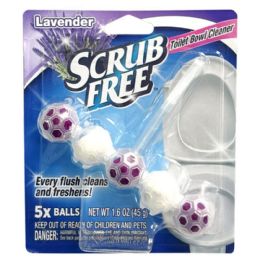 48 Pieces 1.6oz Scrub Free Toilet Bowl Cleaner Lavender - Cleaning Products