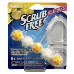 48 Pieces 1.6oz Scrub Free Toilet Bowl Cleaner Lemon - Cleaning Products