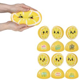 48 Wholesale 6" Squish Lemon 12ct