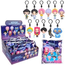 144 Wholesale K-Pop Demon Hunters Blind Bag Clips 24ct