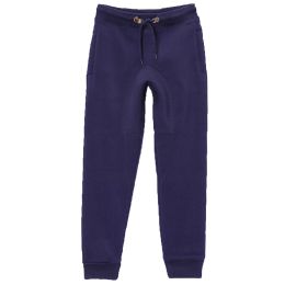 24 Pieces Boy's SweatpantS- Basic Active Fleece Jogger Pants Navy S(8) - Boys Jeans & Pants