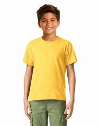 24 Pieces Kids Youth Cotton Yellow T Shirts Size XS - Boys T Shirts