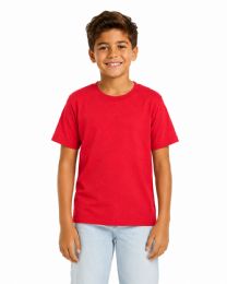 24 Pieces Kids Youth Cotton Red T Shirts Size XS - Boys T Shirts