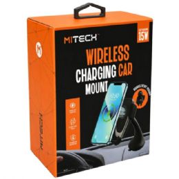 6 pieces Mitech Wireless 15w Fast Charging Car Mount With Bonus Vent Mount - Store