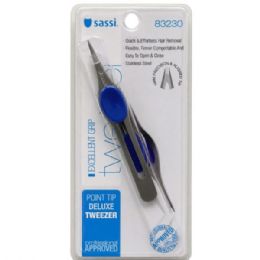 72 pieces Sassi Deluxe Precision Stainless Steel Point Tip Tweezers - Store