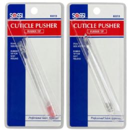 72 pieces Sassi 2 Pack DuaL-Ended RubbeR-Tipped Cuticle Pusher - Store