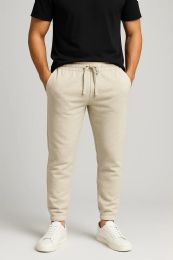 12 Pieces Men Classic Heavyweight Premium Jogger Sweatpants Oatmeal S-2xl - Mens Sweatpants