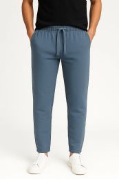 12 Pieces Men Classic Heavyweight Premium Jogger Sweatpants Smoky Blue S-2xl - Mens Sweatpants