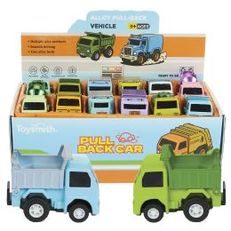 288 pieces Diecast Pullback Metallic Trucks - Car, Planes, Trains & Bikes