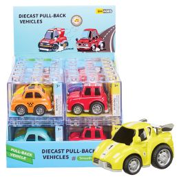 96 pieces Diecast PulL-Back Cars In Building Block Boxes - Car, Planes, Trains & Bikes