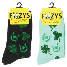 300 pieces Women's St Patrick Crew Socks - Womens Crew Sock