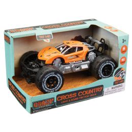 48 pieces Cross Country Light & Sound FrictioN-Powered Truck - Car, Planes, Trains & Bikes