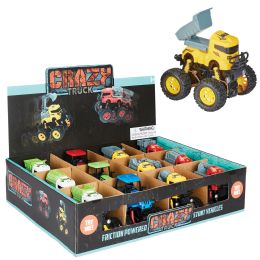 48 pieces Friction Powered Crazy Trucks - Car, Planes, Trains & Bikes