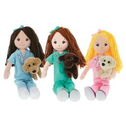 24 pieces Nurse Dolls With Puppies - Dolls & Accessories