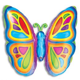 100 pieces Jumbo Foil Balloon - Butterfly - Balloons & Balloon Holder