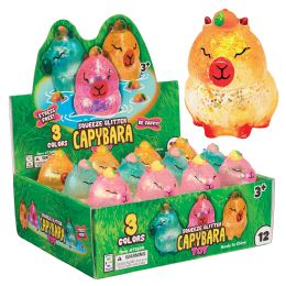 48 Pieces Glitter Capybara Squeeze Toy - Toy Weapons