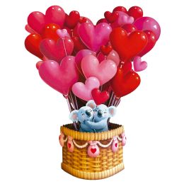 480 pieces Freshcut Mini Paper Bouquet - Heart Balloons - Balloons & Balloon Holder