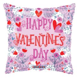 100 pieces Happy Valentine's Day Square Gellibean Balloon - Balloons & Balloon Holder